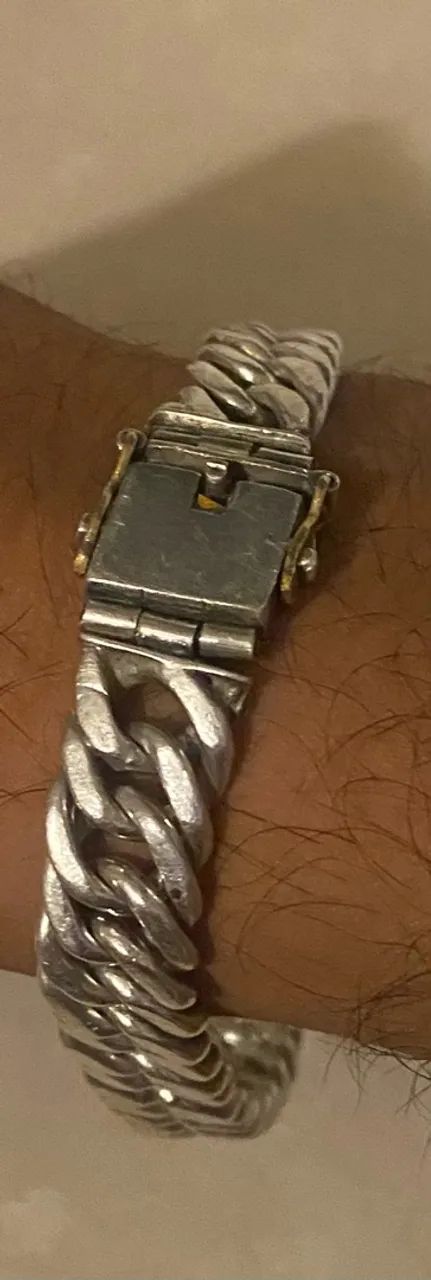 Pulseira de Prata Mil 58g - Foto 2