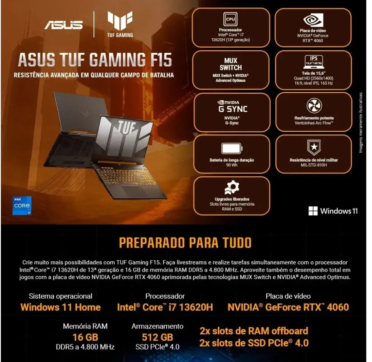 Notebook ASUS TUF Gaming F15 - Foto 4
