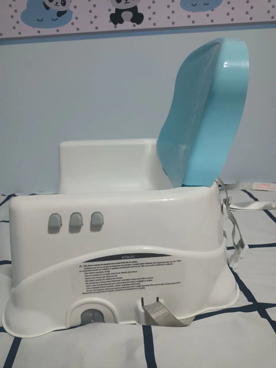 CADEIRA DE ALIMENTAÇÃO AZUL GUTA GUTI - Foto 4