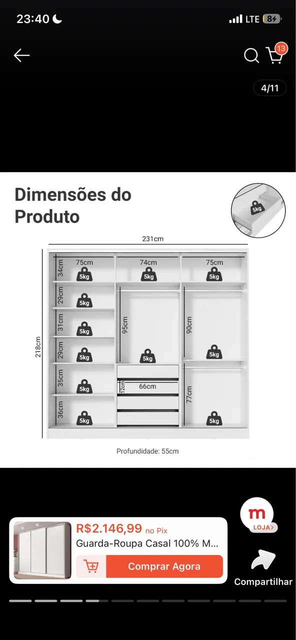 Guarda Roupa Casal  - Foto 2