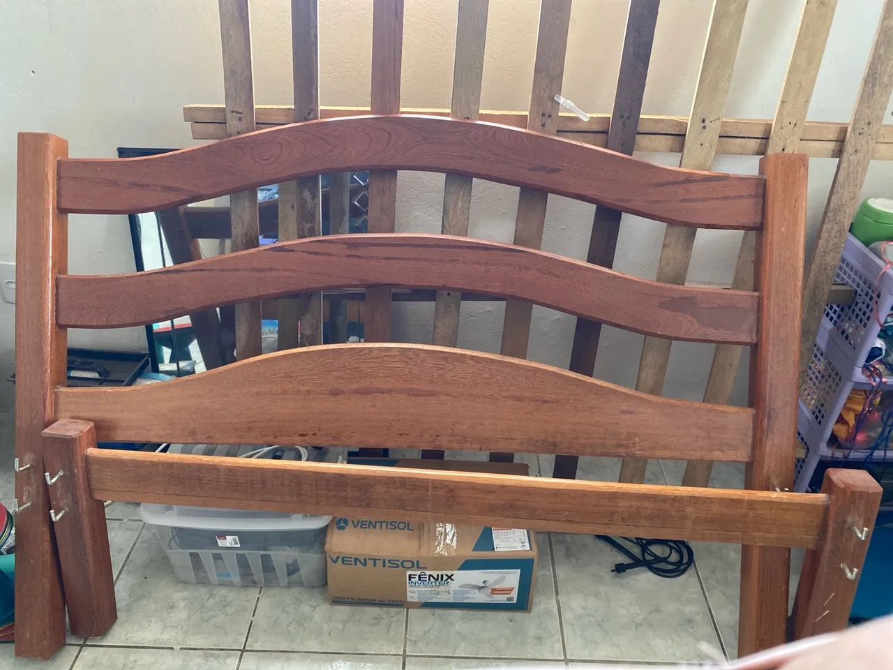 Cama de casal madeira 