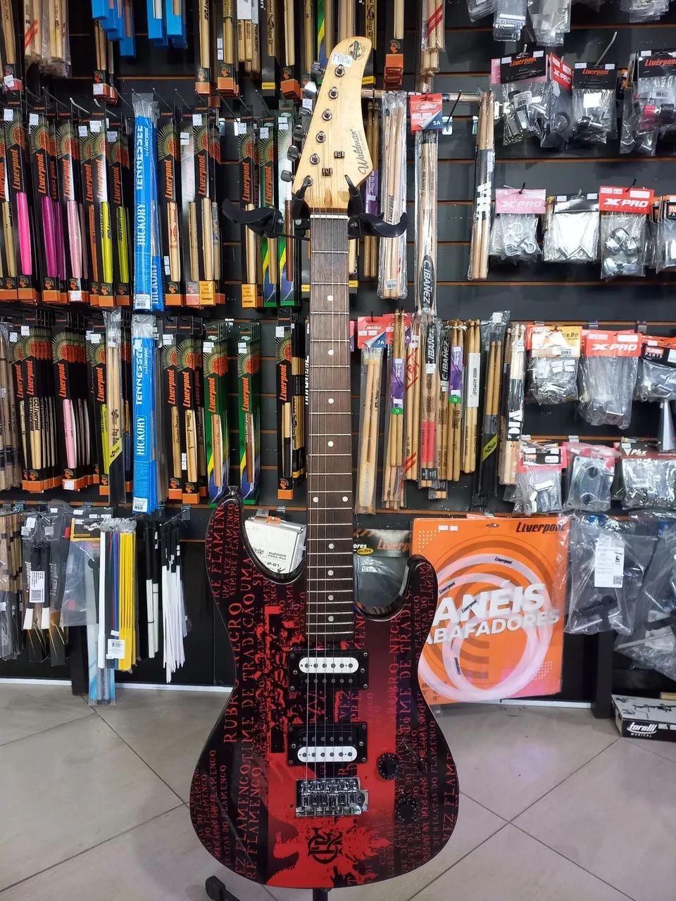 Guitarra waldman strato 