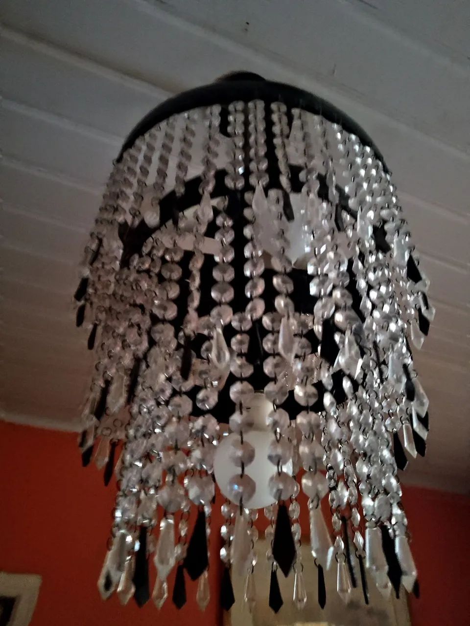 Lustre de cristais acrílico 