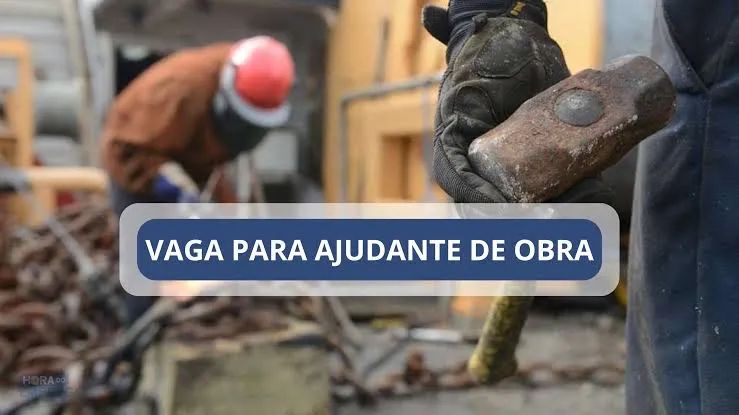 Vaga de ajudante de pedreiro