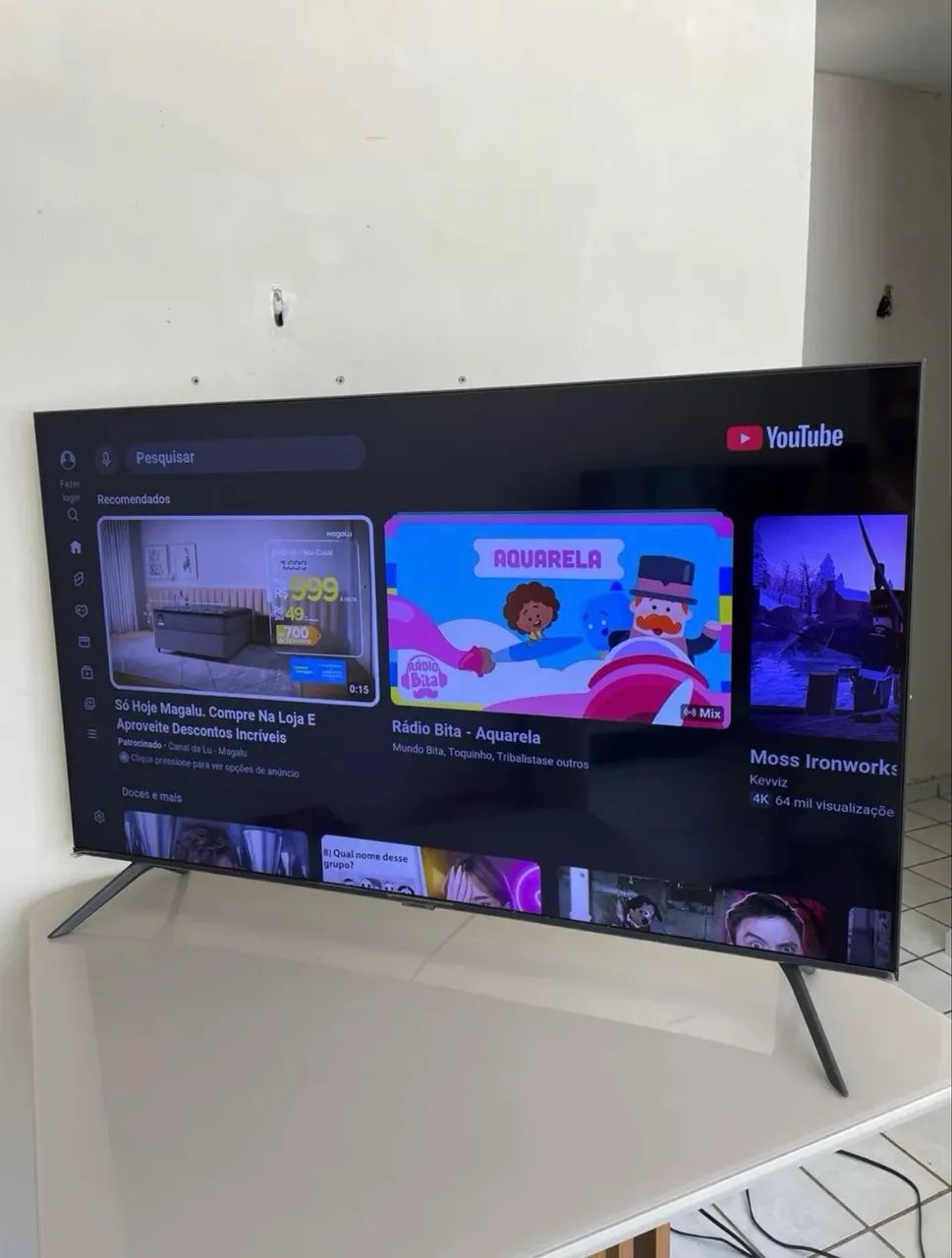 Tv Smart 50 Polegadas Samsung 4k Borda Infinita Bluetooth - Foto 2