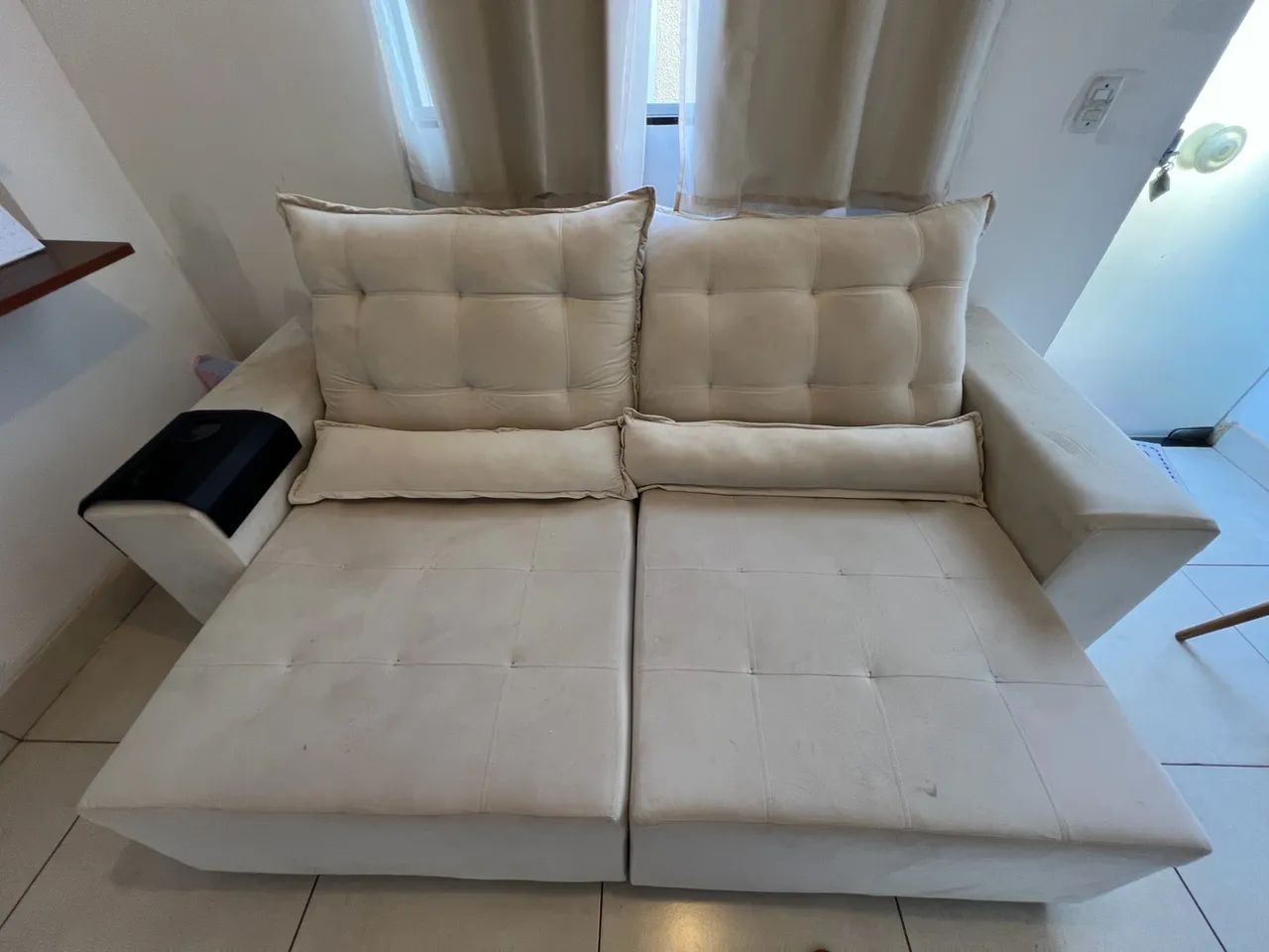 Sofá retratil reclinável vira cama  - Foto 2