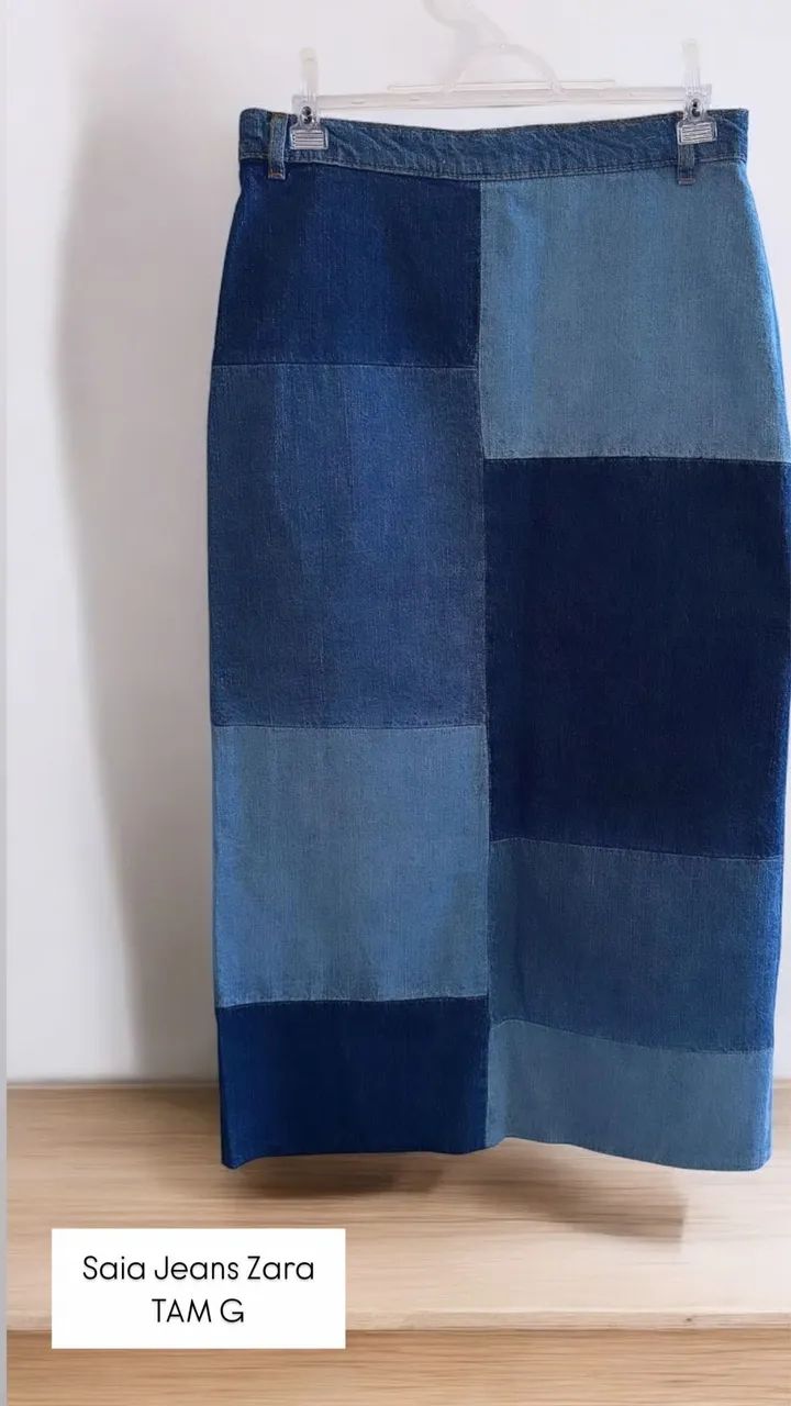 Saia longa jeans  - Foto 2