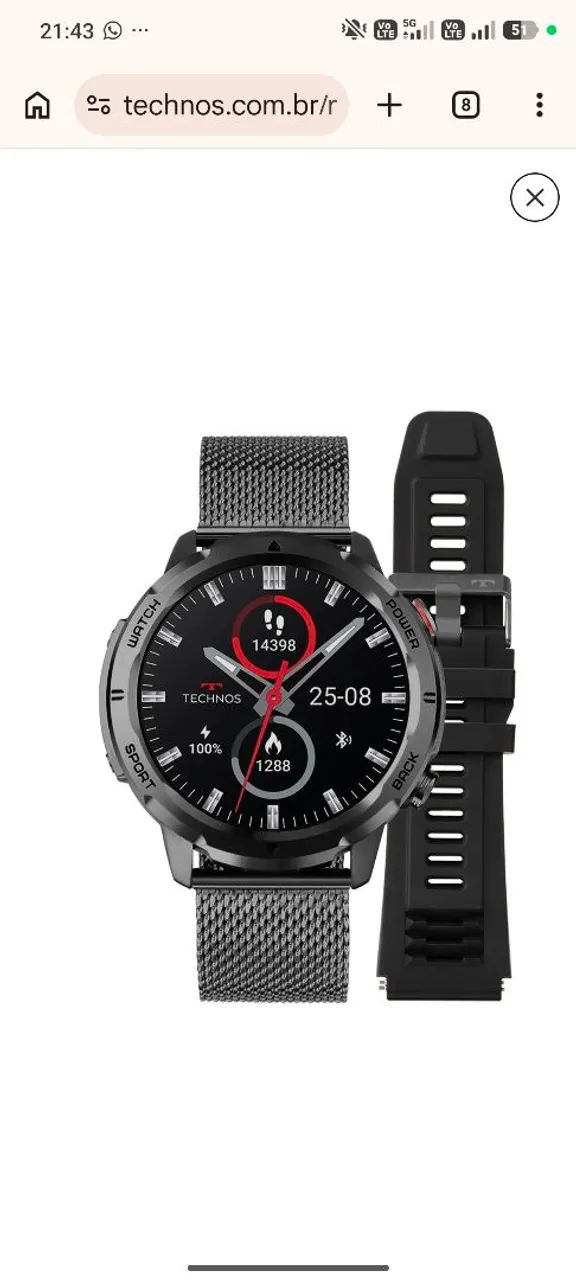 Relógio Smartwatch Technos TSPORTSCAF/5P