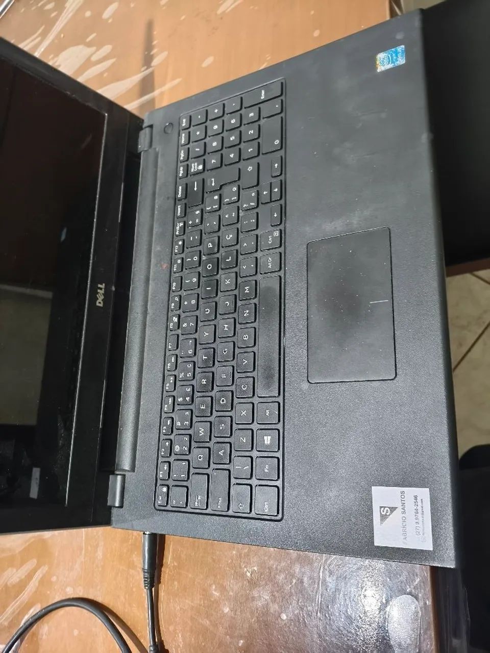 Notebook Dell sem bateria (funciona normalmente no carregador) - Foto 2