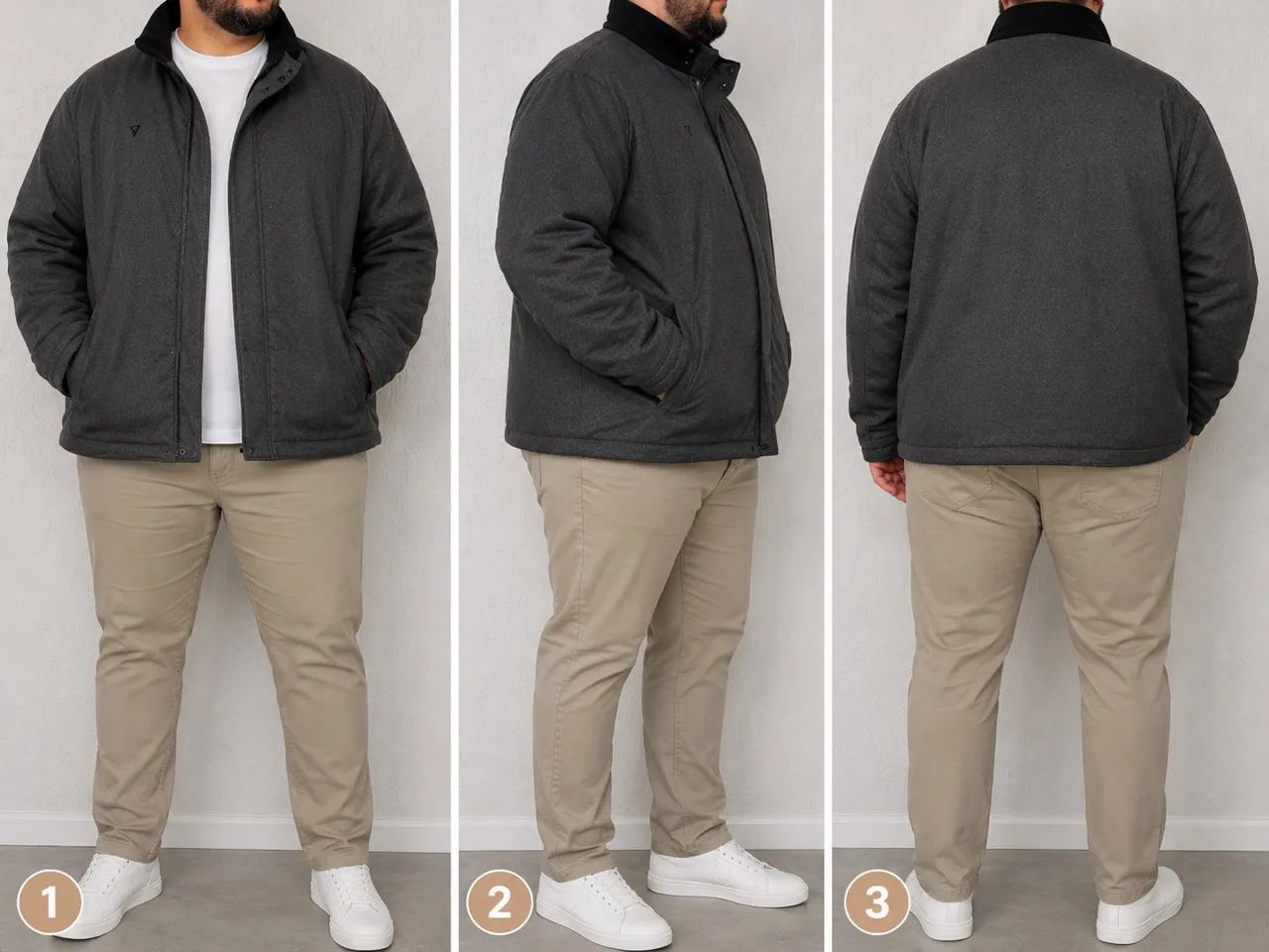 Jaqueta masculina plus size  - Foto 2
