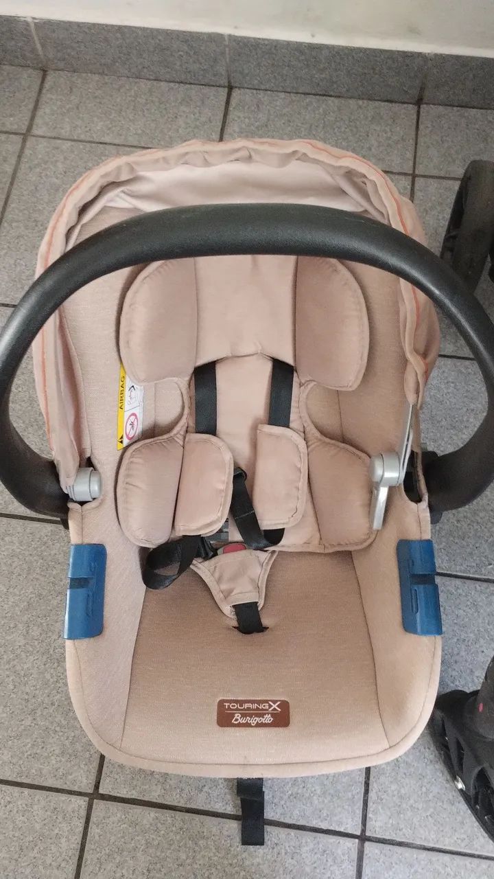 Carrinho e bebê conforto super conservados - Foto 4