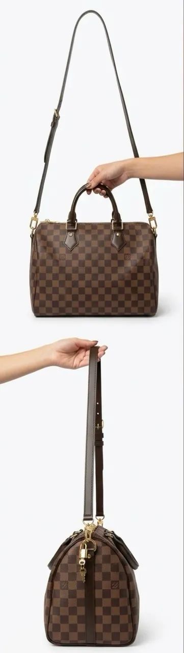 Bolsa de mão baú estampa monogramas - Foto 2