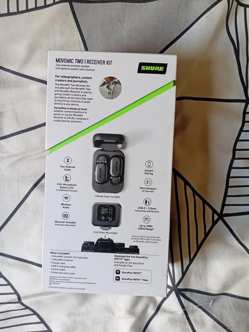 Microfone de Lapela Sem Fio de Dois Canais com Receptor  MOVEMIC TWO + RECEIVER KIT - Foto 5