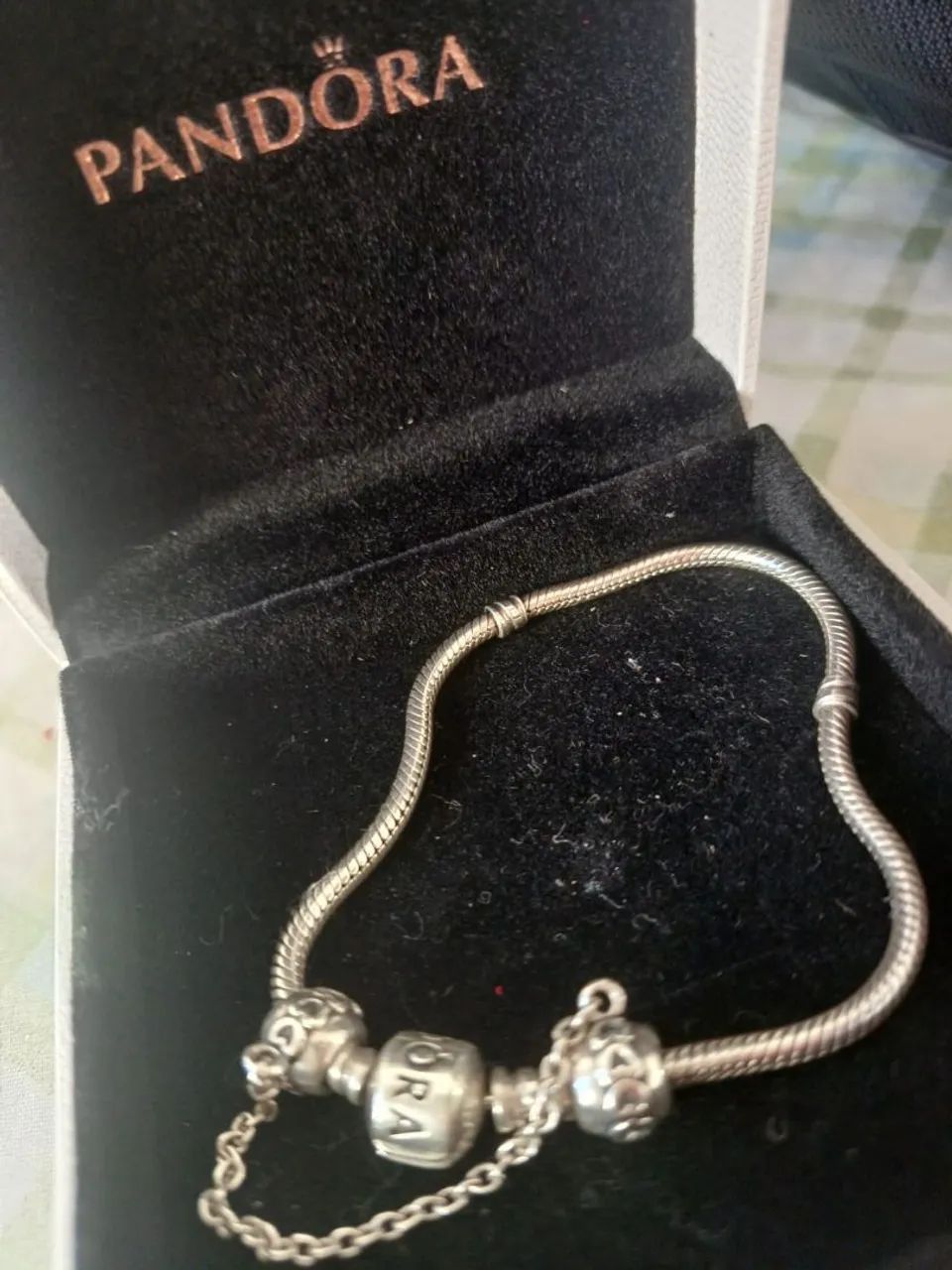 Pulseira Pandora 21cm original na caixa  - Foto 5