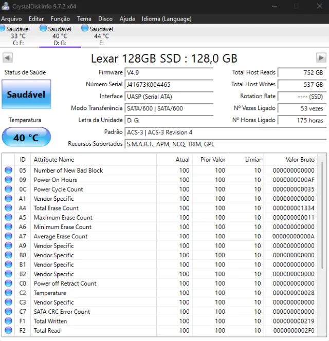 SSD LEXAR 128Gb - Foto 4