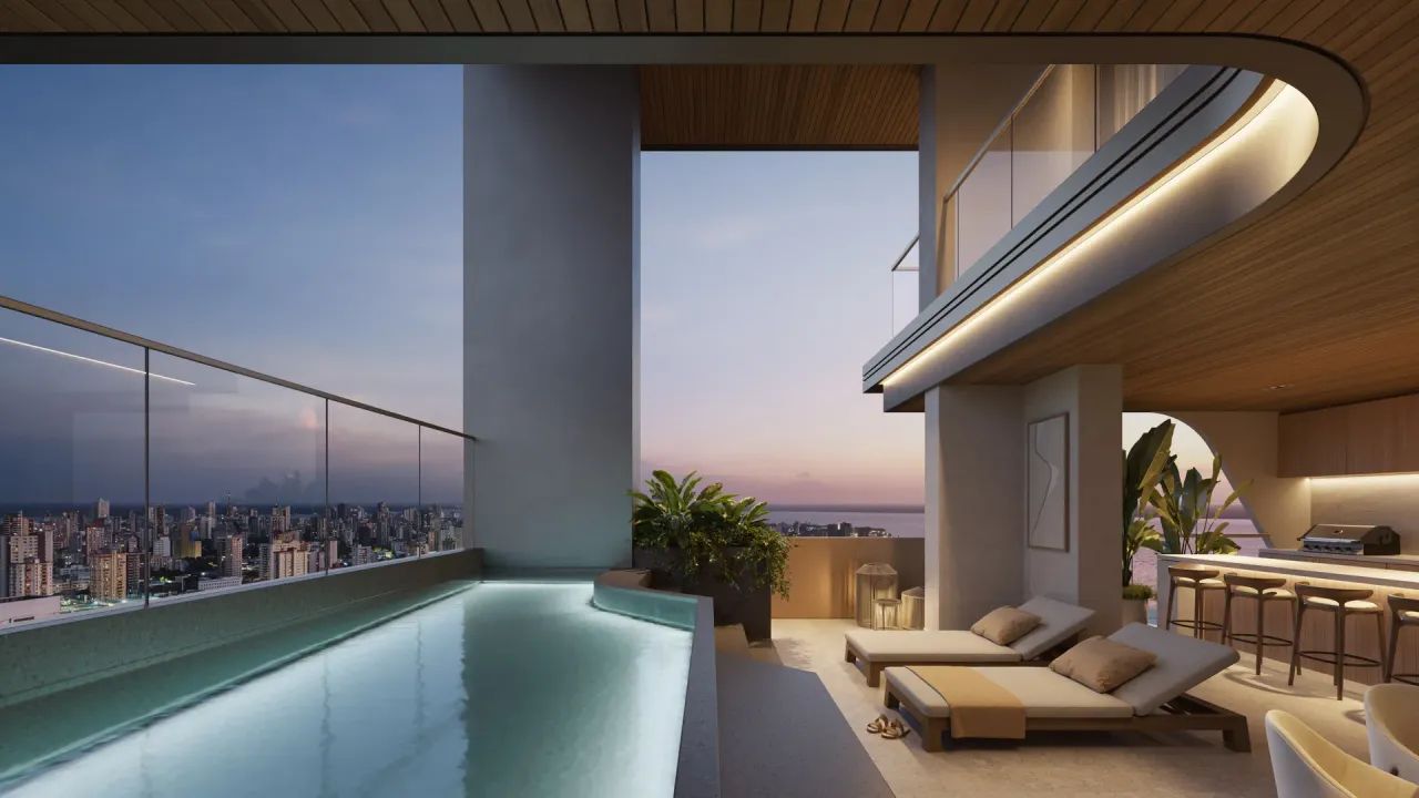 Legacy apto para venda dispõe de 359m², 04 suítes, 04 vagas na garagem, vista baía no Umar - Foto 10