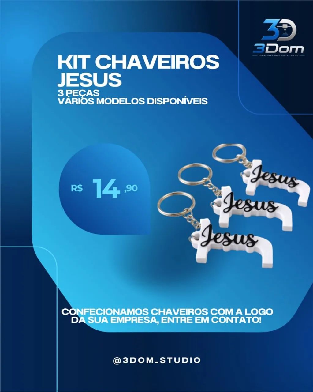 KIT CHAVEIROS JESUS 