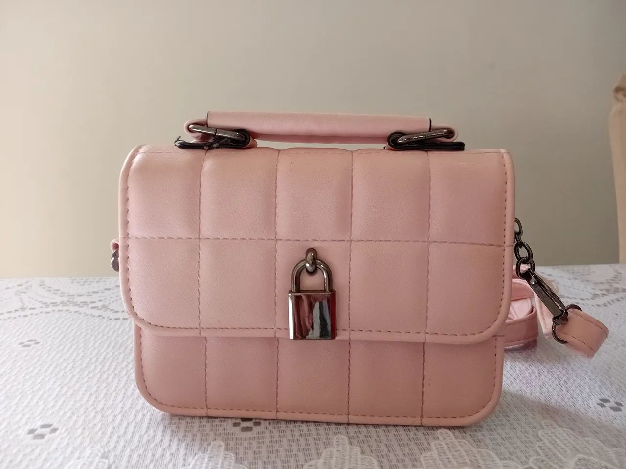 Bolsa transversal rosa