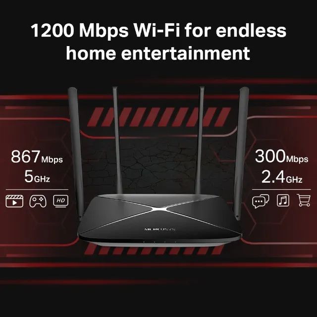 Roteador Mercusys ac12g 1200 mbps - Foto 3