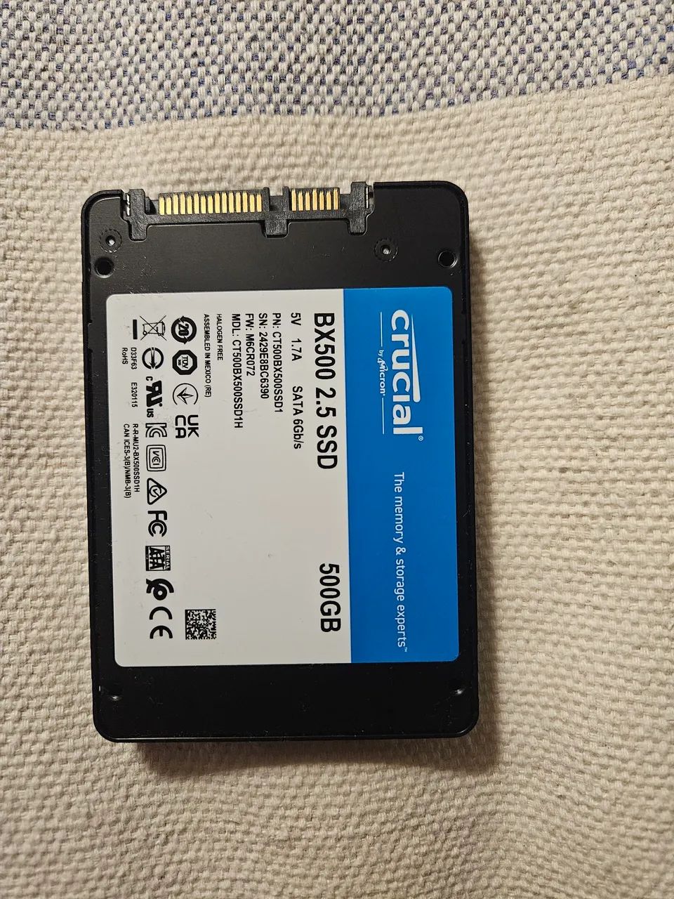SSD Crucial 500GB - Armazenamento - Liberdade, Novo Hamburgo