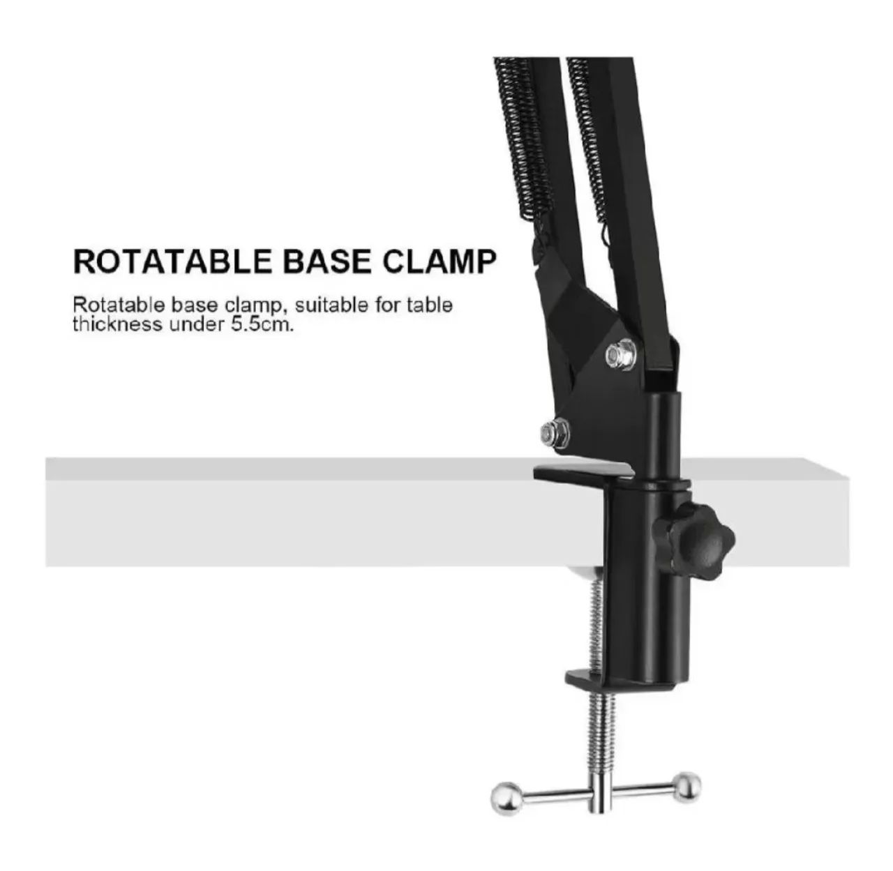 Braço Suporte Pedestal Mesa Microfone Tablet Celular Grande - Foto 4