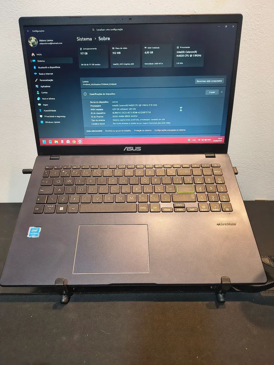 Notebook asus 15" 4g ram - Foto 4