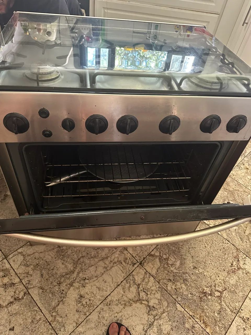 Doação fogão 5 bocas (para reforma ou peças)