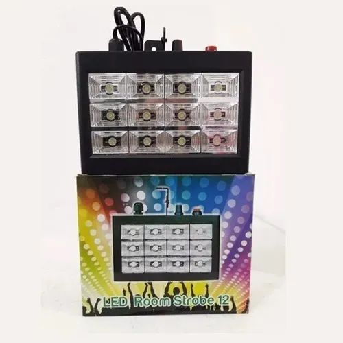 Kit 4 Strobo 12 Leds Rgb 15w Rítmico Bivolt Automático - Foto 4