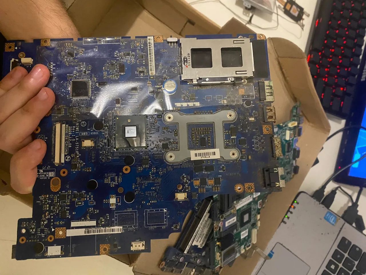 Lote placa mãe notebook sucata - Foto 2