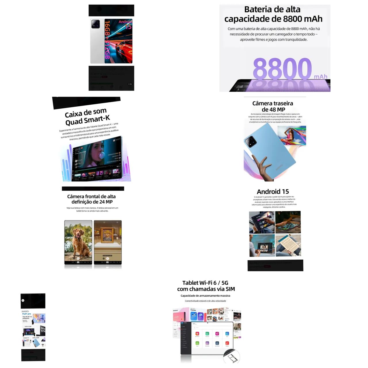 Vendo tablet profissional novo na caixa,16 G,e mais 512  - Foto 2