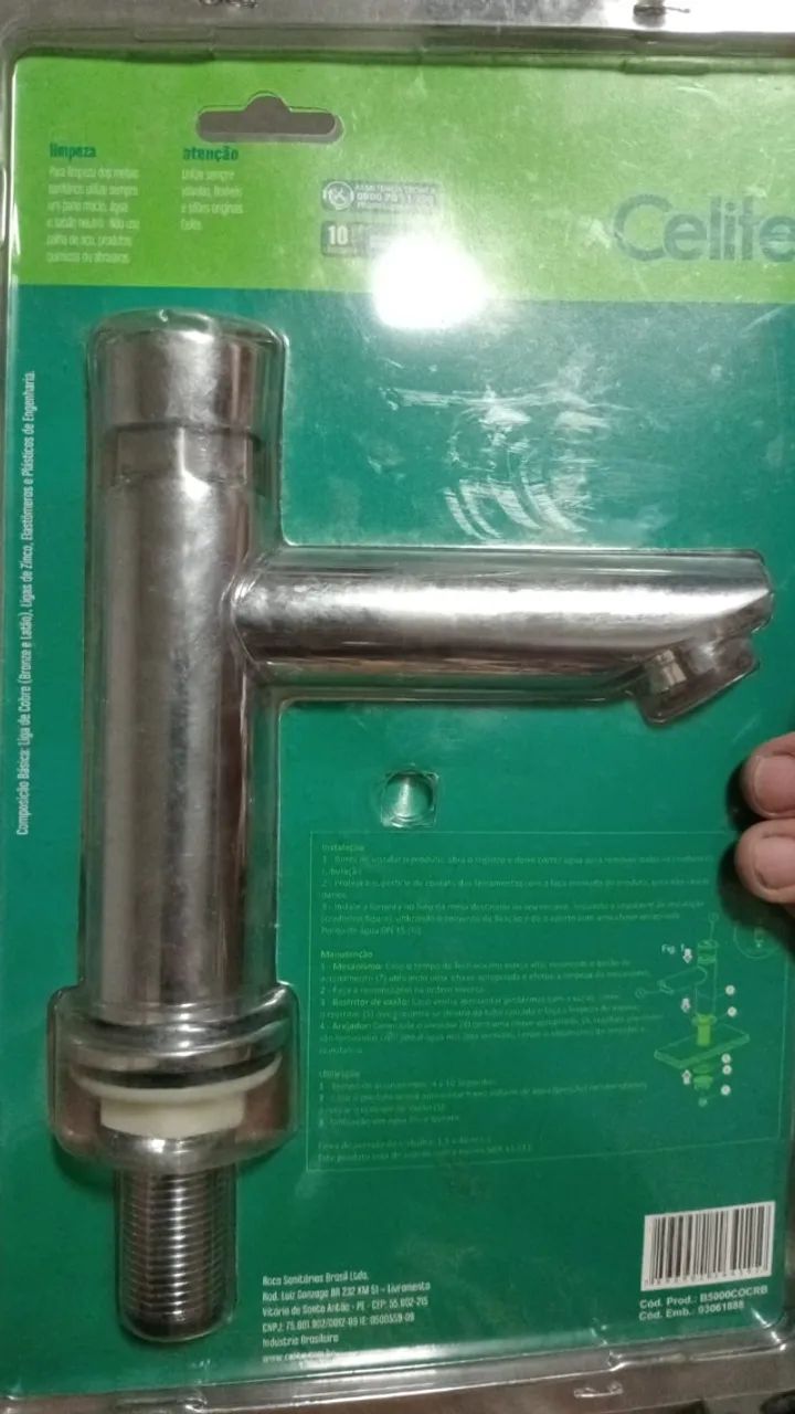 Torneira de Mesa Celite (Fechamento Automático)