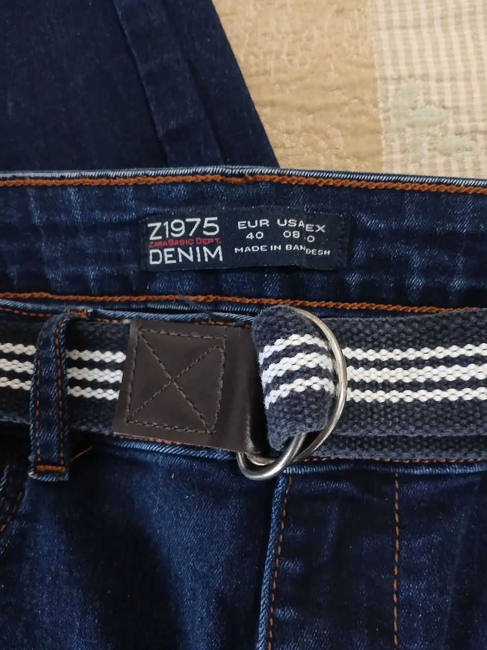 Calça jeans c_ stretc 12. Com cinto - Foto 3