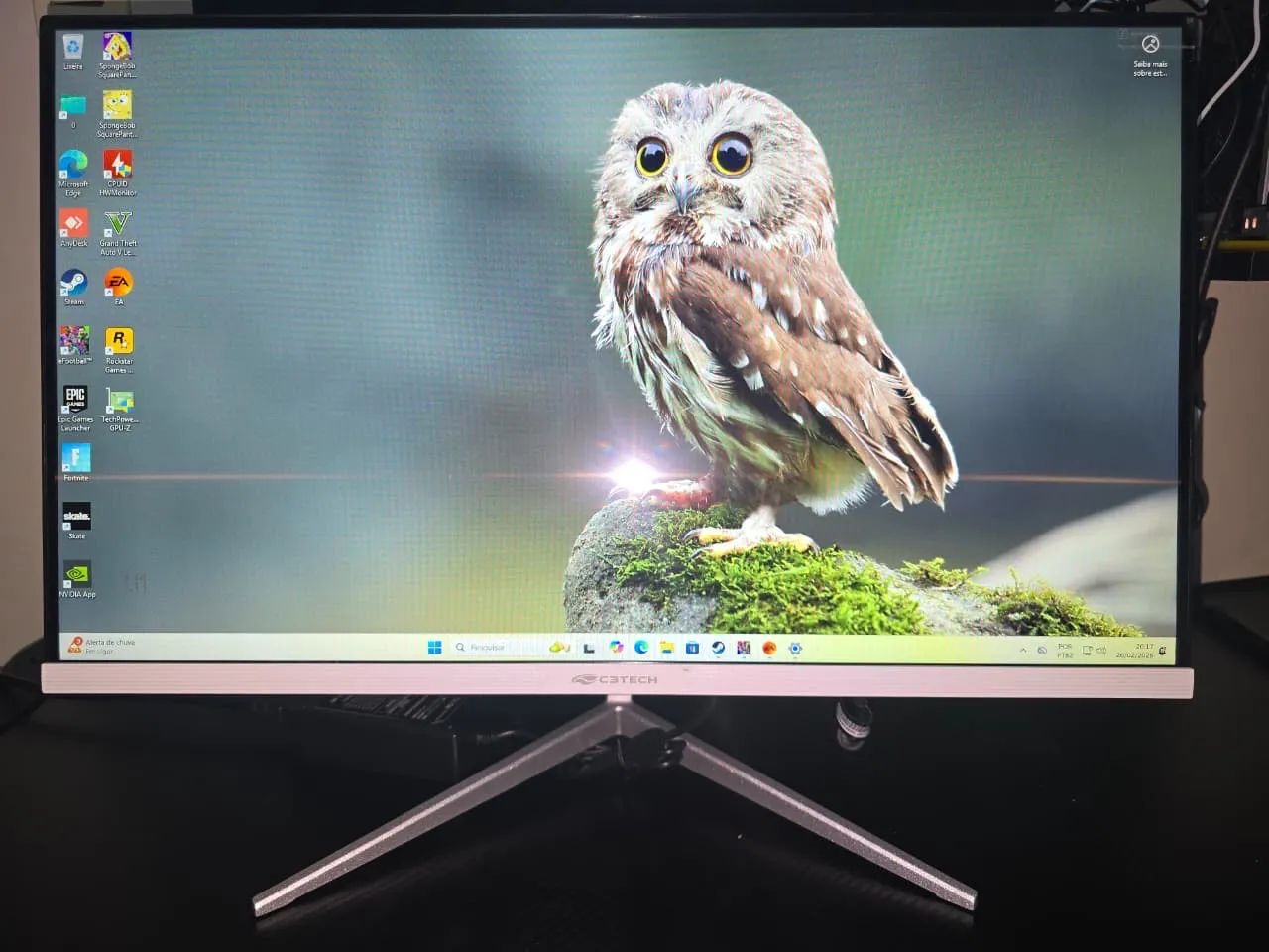 Monitor Gamer Branco 100hz LED VA 24" MR-240WH C3Tech