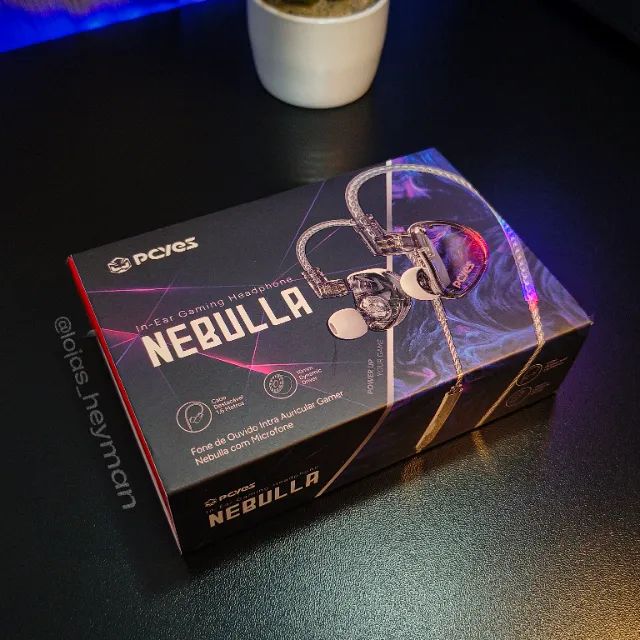 Fone de Ouvido Gamer PCYES Nebula In-Ear com Microfone - Foto 4