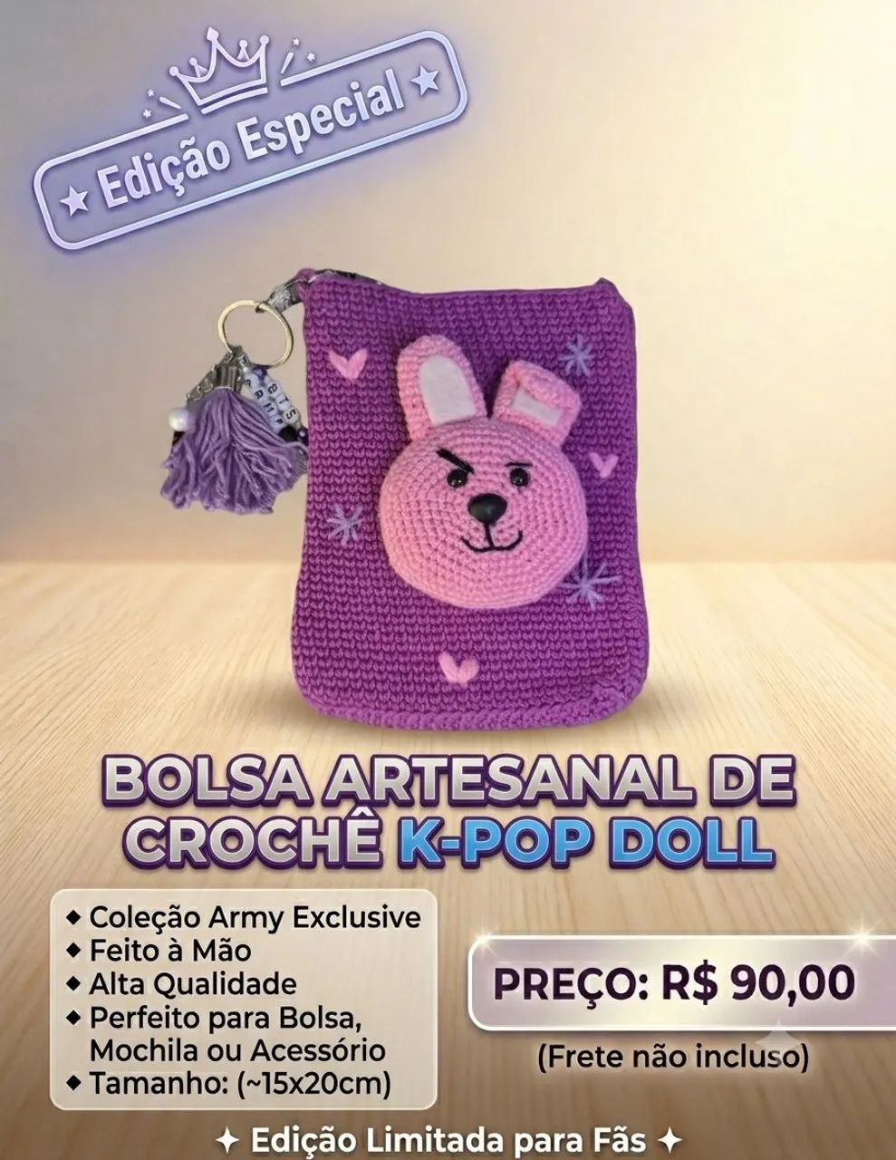 Chaveiros Kpop Doll Artesanal - Foto 4