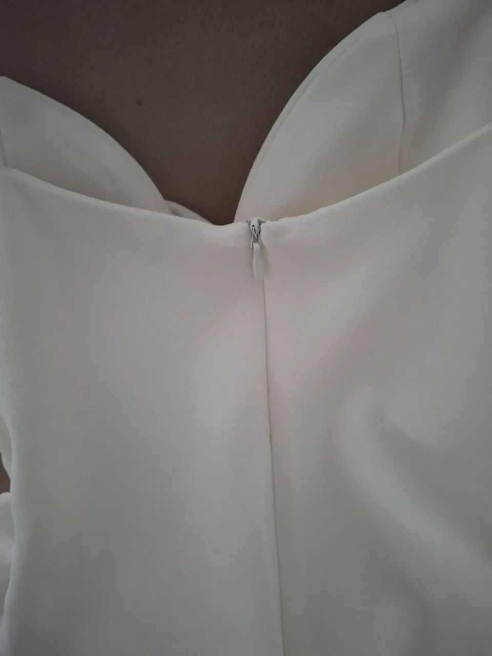 Vestido com fenda Zara branco - Foto 4