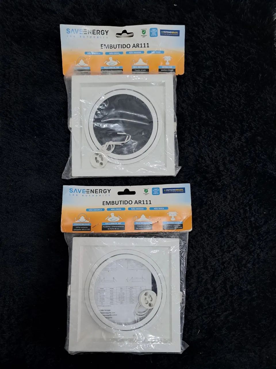 Kit dois Spot AR111 Embutido Iluminação Recuado com Foco Orientável - Foto 5