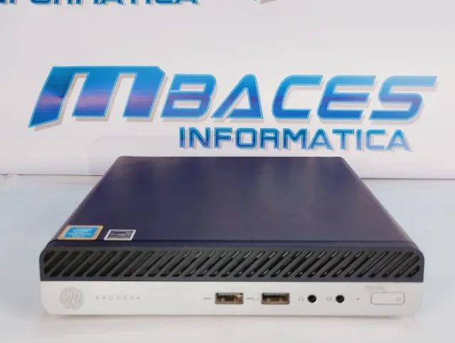 Computador mini Hp ProDdesk 400 G4 Pentium Gold G5400T Pc4 8Gb RAM e SSD