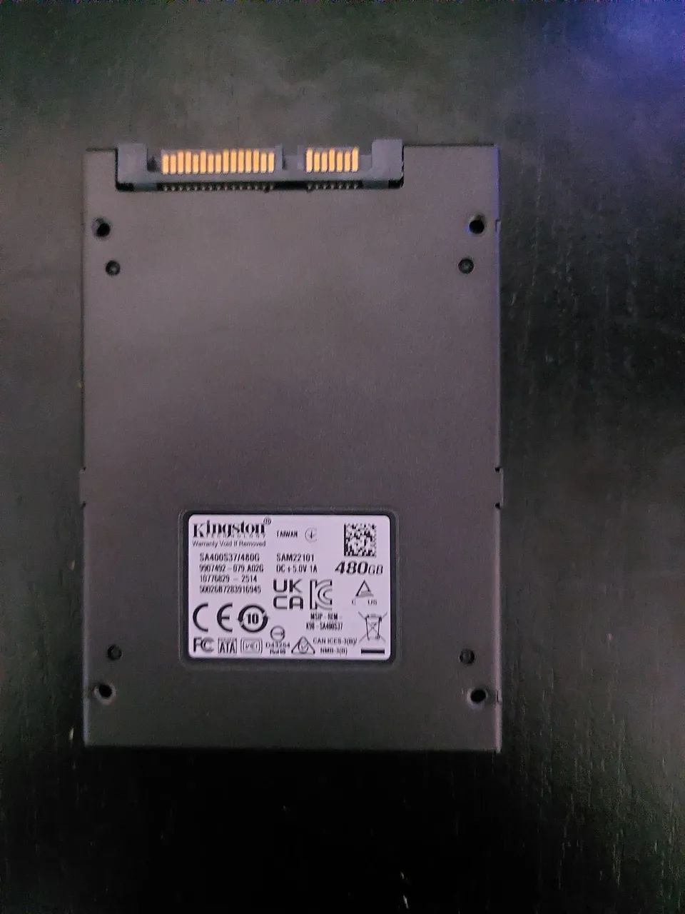 SSD SATA KINGSTON A400, 480GB, 2.5, SATA III 6GB/S, LEITURA 500MB/S, GRAVAÇAO 450MB/s - Foto 2