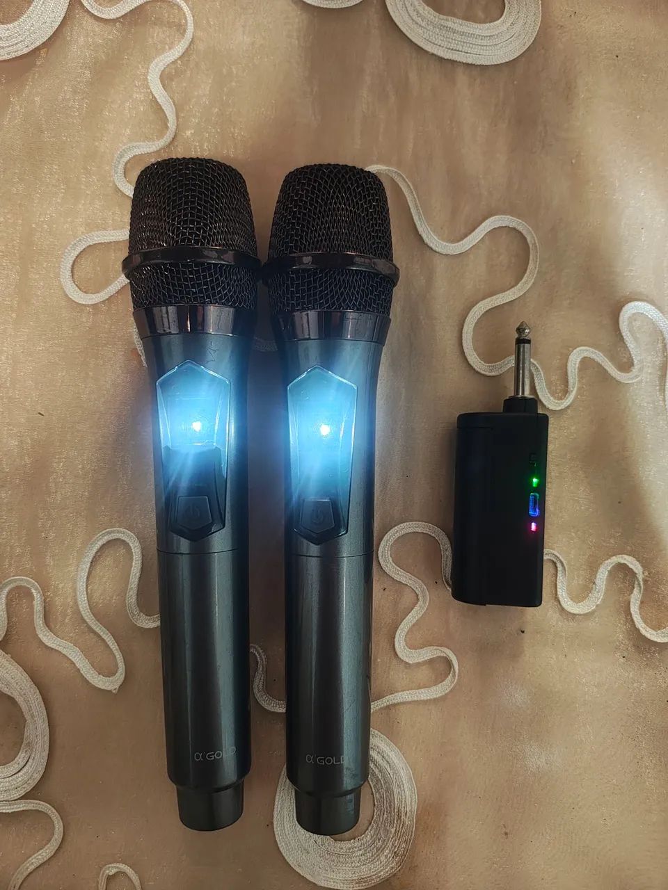 Microfone Duplo Sem Fio - Recarregável 