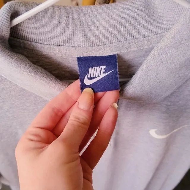 Polo Cinza Unissex da Nike - Foto 3