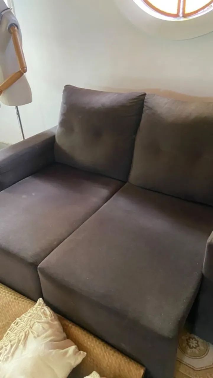 VENDO SOFÁ DE 2 LUGARES COM ASSENTO RETRÁTIL - Foto 3
