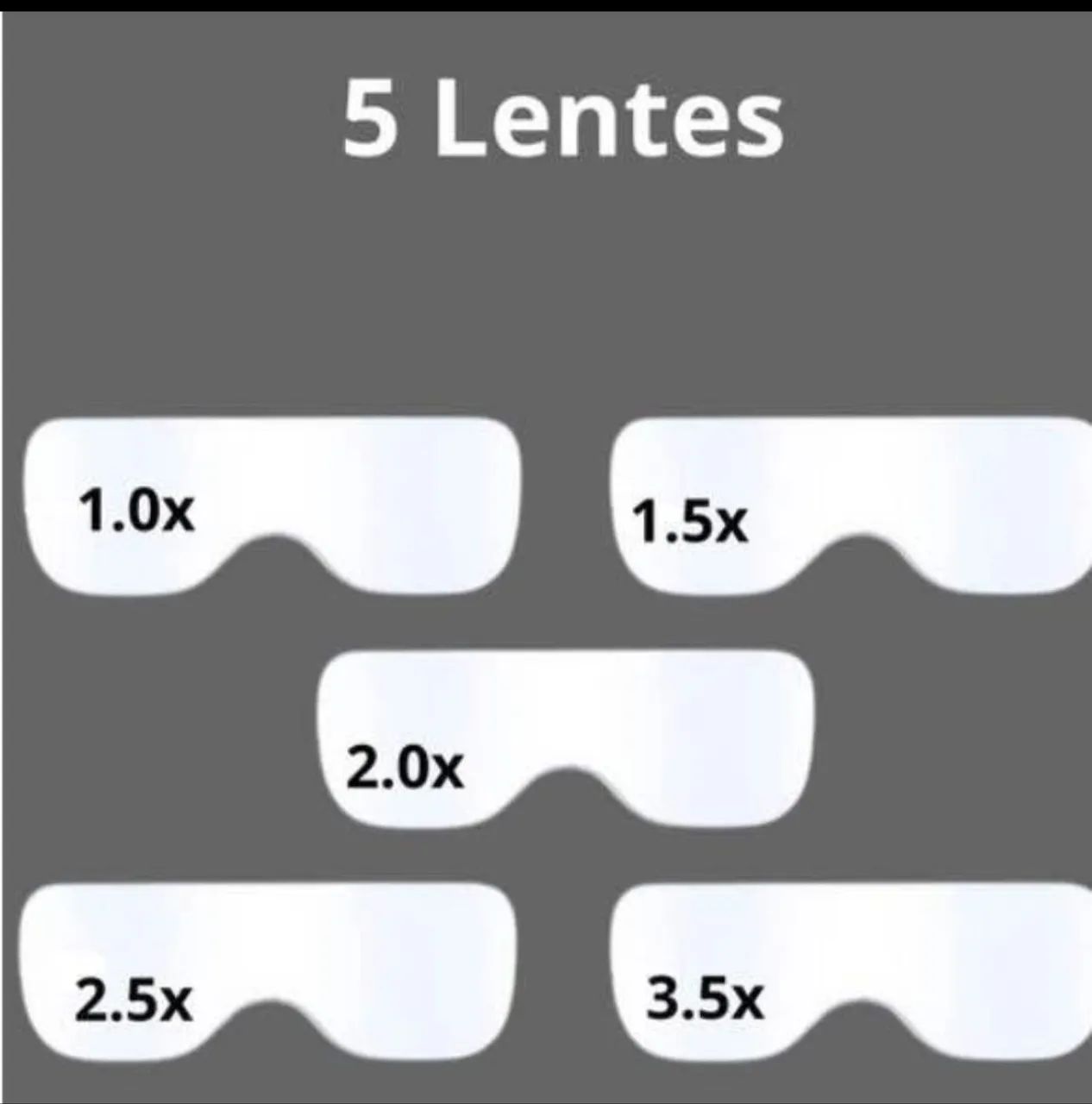 Óculos de precisão com 5 lentes  - Foto 4