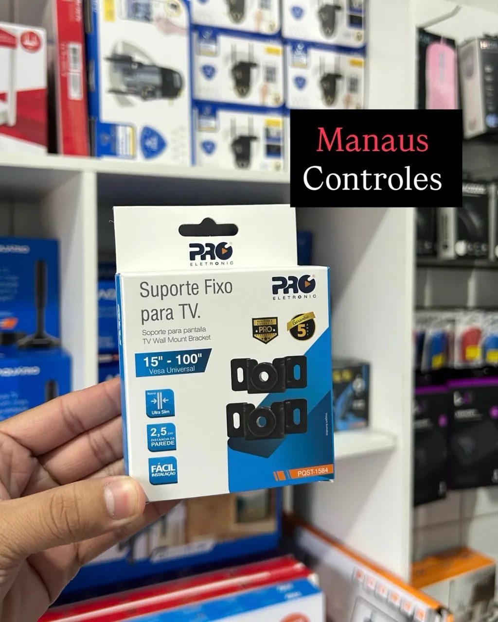 Suporte Fixo Pro Eletrônic para Tv de 15 - 100 Polegadas 