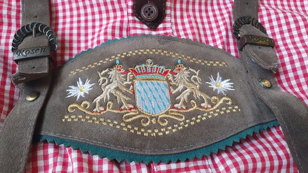 TRAJE TÍPICO ALEMÃO INFANTIL LEDERHOSEN