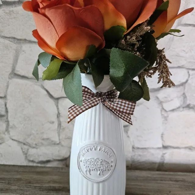 Vaso farmhouse com rosas - Foto 5