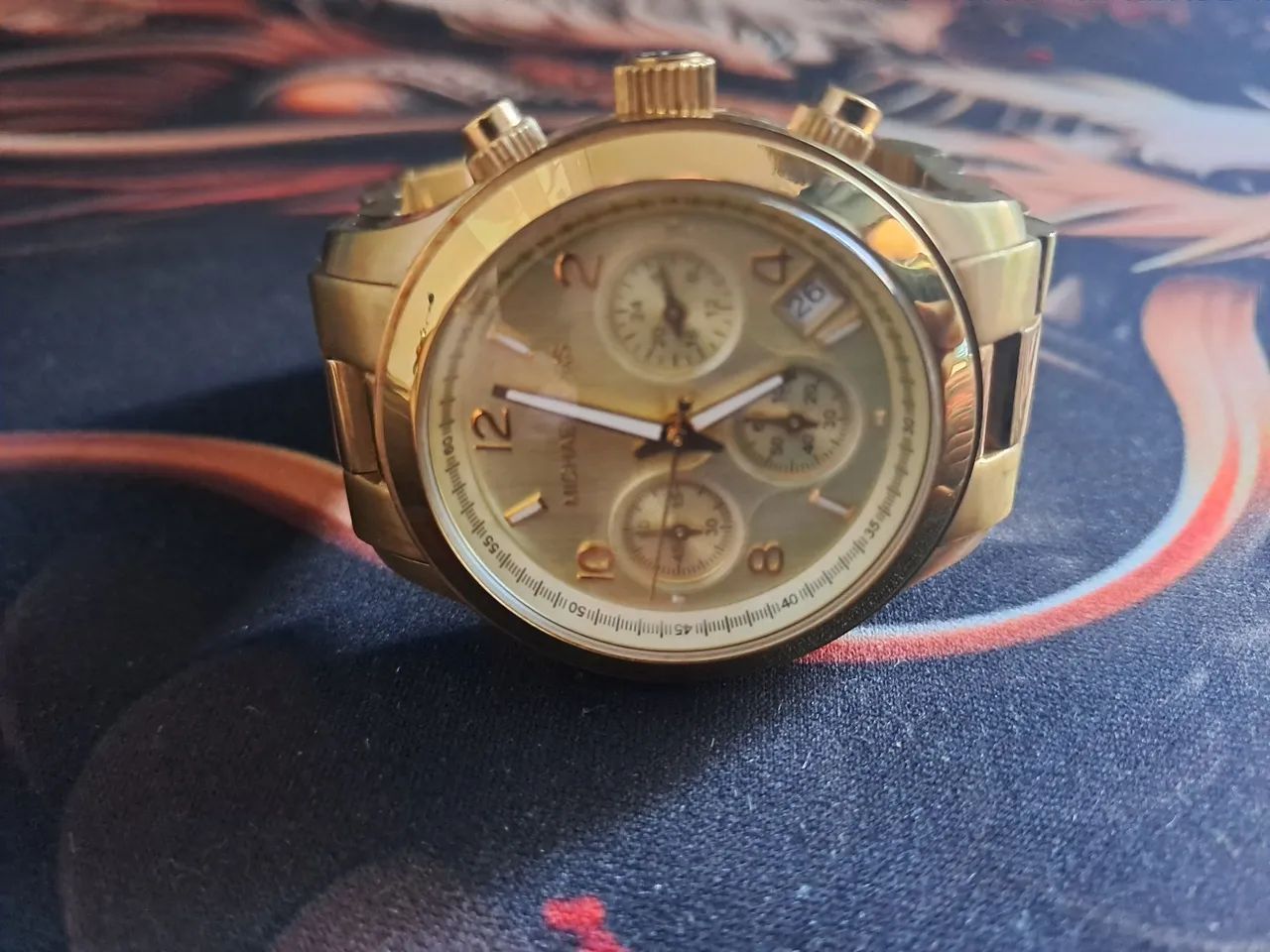 Relógio Feminino Michael Kors Original Dourado - Foto 4