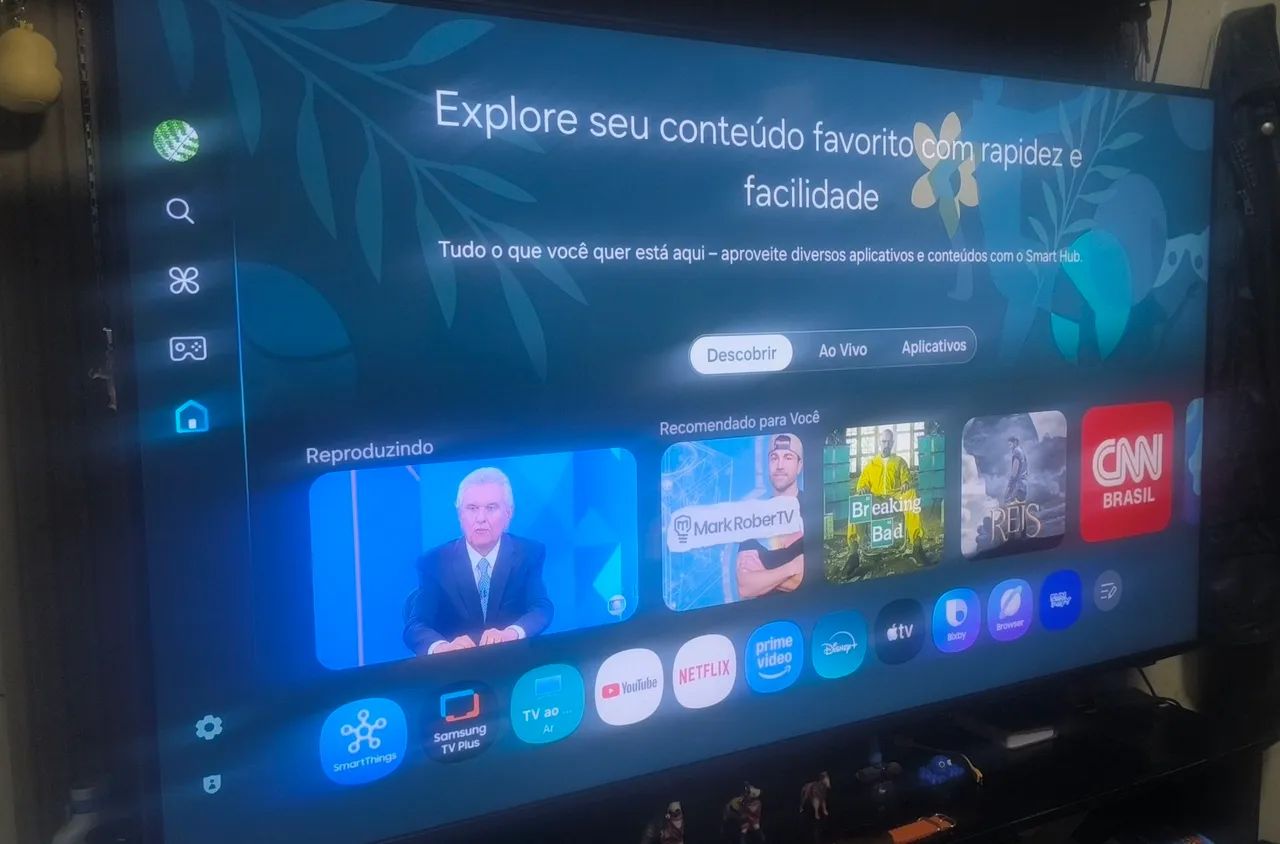 Smart tv 50" cristal 4k semi nova bordas infinita  - Foto 4