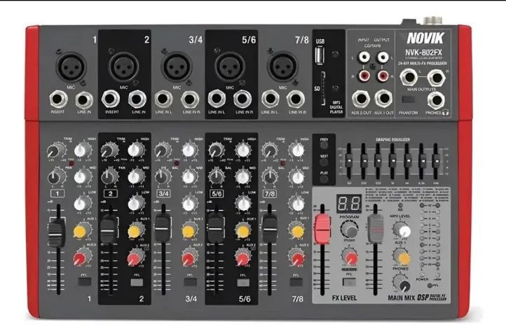 Mesa de Som Novik NVK-802 FX