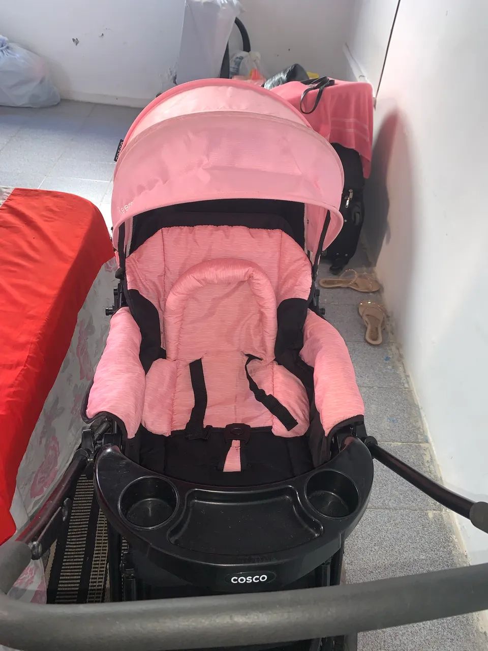 Carrinho de bebê Cosco menina  - Foto 4